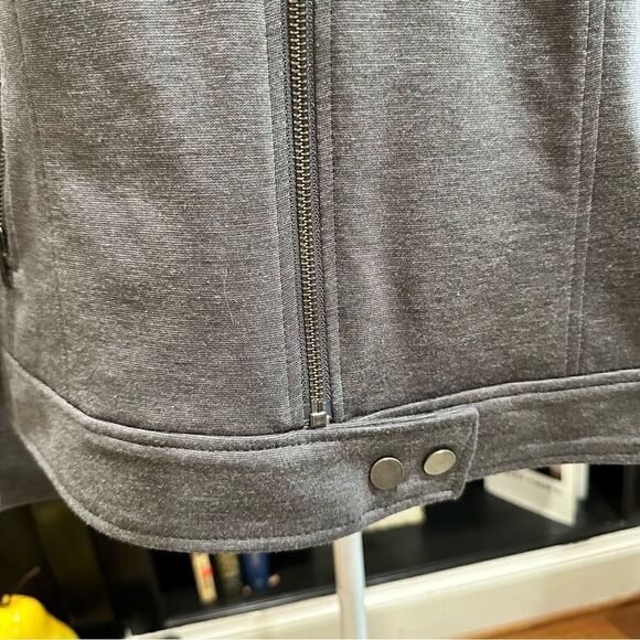 Lane Bryant Gray Moto Jacket Size 16 - Picture 3 of 11